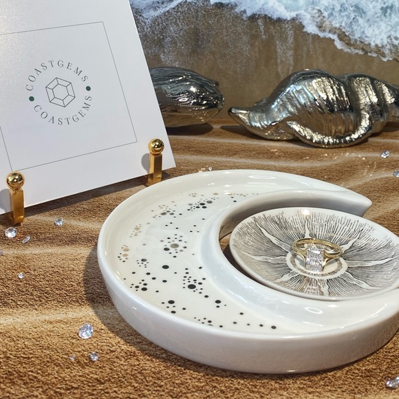 Moon & Star 🌙 💫 ring/jewelry dish - Picture 1 of 3
